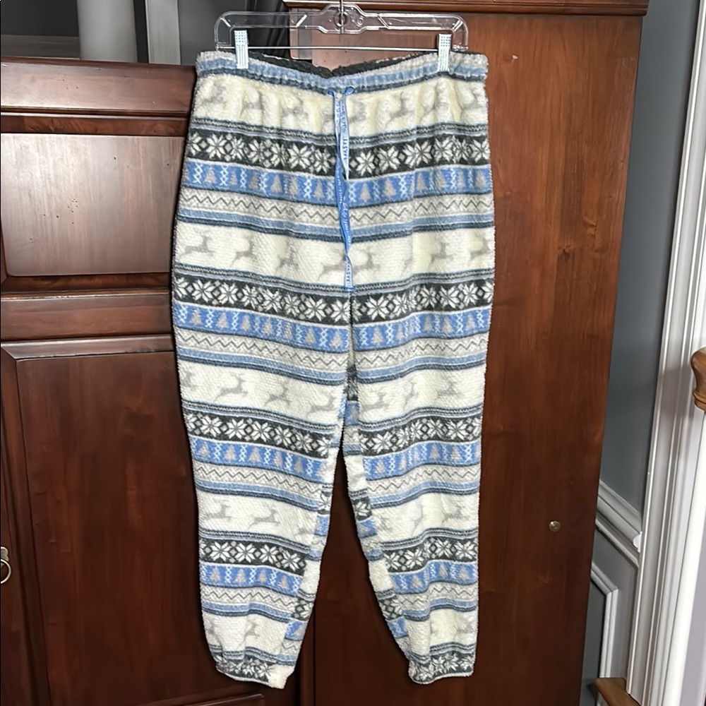 NWOT Muk Luks Fleece Winter Pajama Jogger Pants